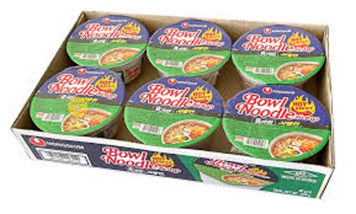 Nongshim Hot & Spicy Bowl Noodle - 6PK