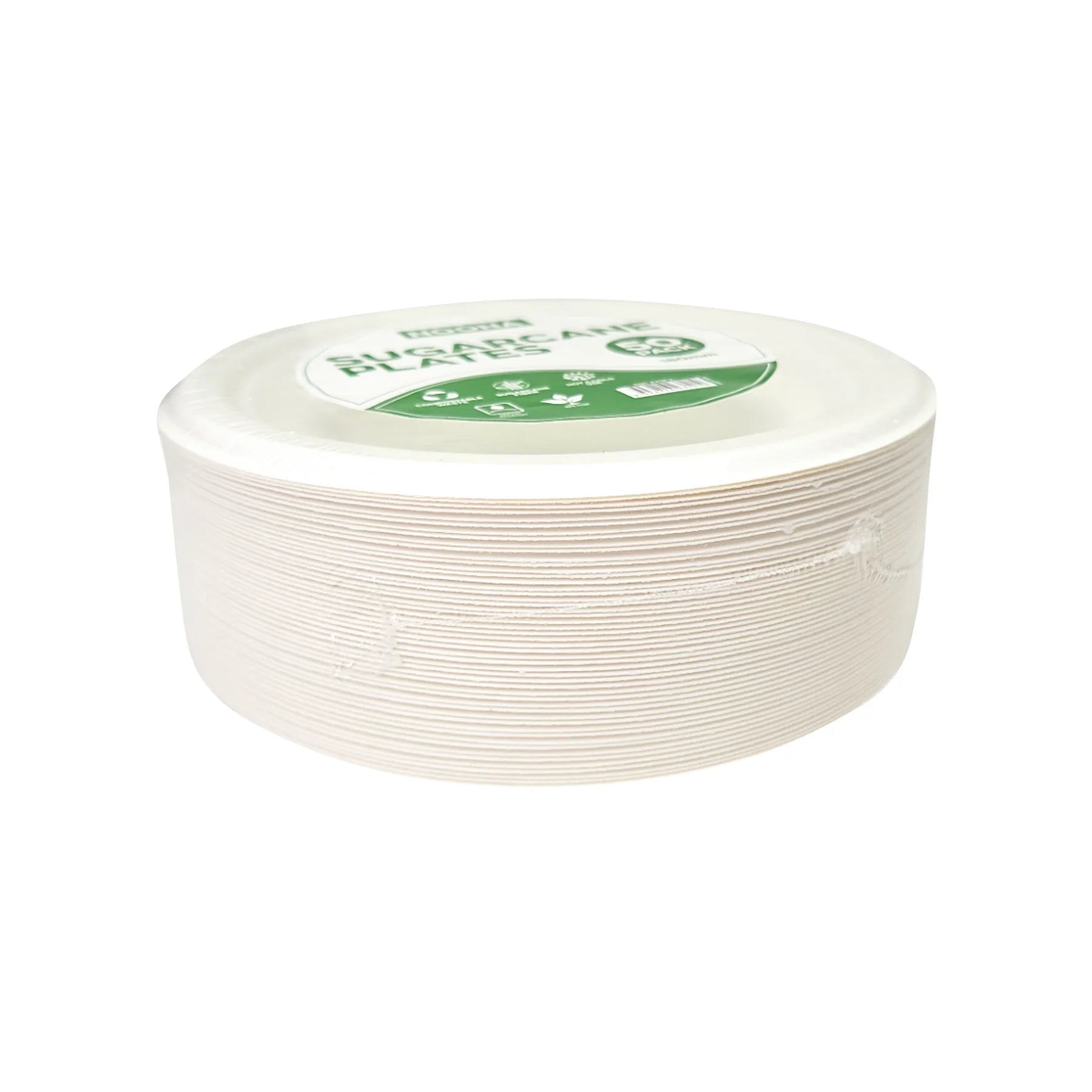 Biodegradable SUGAR CANE PLATE Round 7" - 50PK