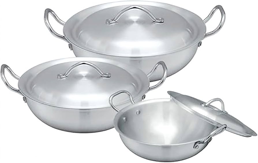 Domestic Karahi (Wok) Set of 5 With Lids