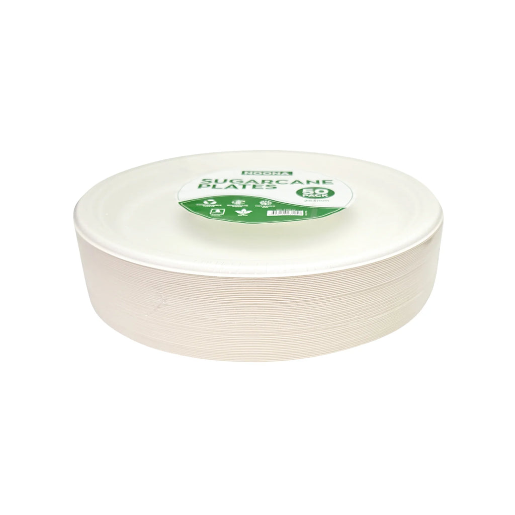 Biodegradable SUGAR CANE PLATE Round 9" - 50PK